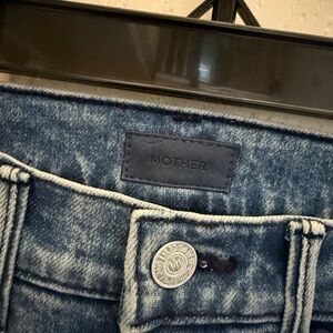 MOTHER hustler ankle fray jeans